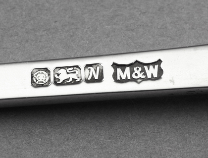 Sterling Silver Reproduction Trifid Lace Back Christening Spoon - Mappin & Webb, Royal Silversmiths